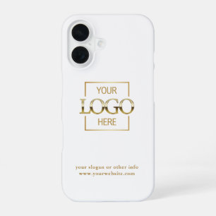Benutzerdefiniertes modernes minimalistisches Logo iPhone 16 Hülle
