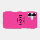 Benutzerdefiniertes modernes minimalistisches Logo iPhone 16 Hülle (Rückseite (Horizontal))