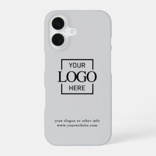 Benutzerdefiniertes modernes minimalistisches Logo iPhone 16 Hülle