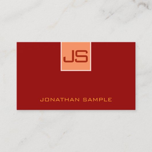 Benutzerdefiniertes, modernes, Minimalistisches Vo Visitenkarte (Vorderseite)