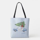Benutzerdefiniertes modernes Polizeiauto zu Weihna Tasche (Rückseite)