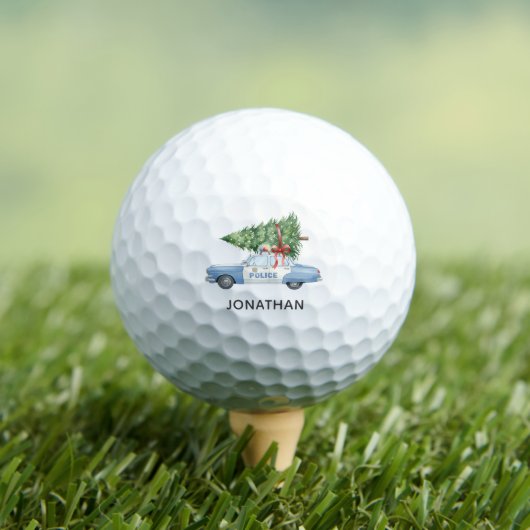 Benutzerdefiniertes modernes Polizeibeamter Weihna Golfball (Insitu T-Shirt)