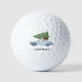 Benutzerdefiniertes modernes Polizeibeamter Weihna Golfball (Vorderseite)