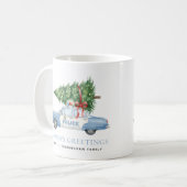 Benutzerdefiniertes modernes Polizeibeamter Weihna Kaffeetasse (Vorderseite Links)