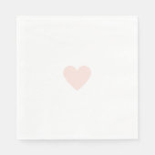 Benutzerdefiniertes Modernes Rosa Herz Serviette (Vorderseite)