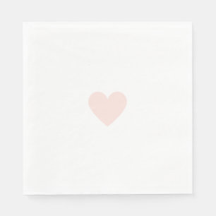 Benutzerdefiniertes Modernes Rosa Herz Serviette