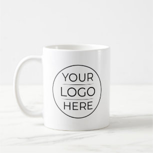 Benutzerdefiniertes modernes rundes Firmenlogo Kaffeetasse