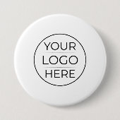 Benutzerdefiniertes modernes rundes Geschäftslogo Button (Vorderseite)