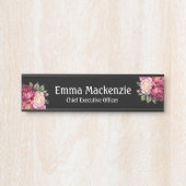 Benutzerdefiniertes modernes Schild mit Blumenbeze (Vorderseite )