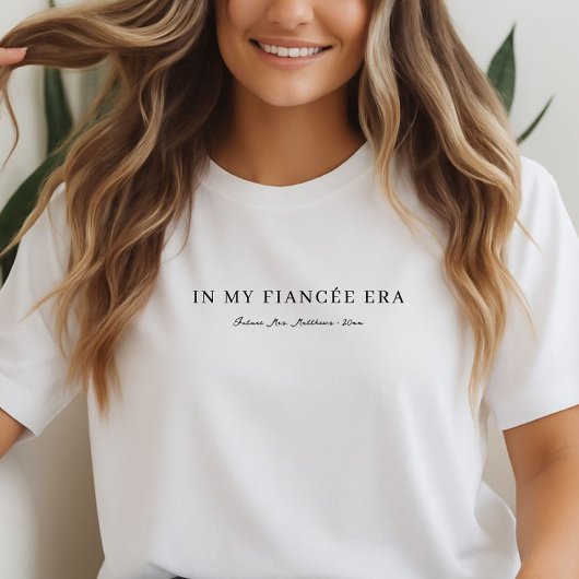 Benutzerdefiniertes modernes Skript Verlobte Verlo Tri-Blend Shirt