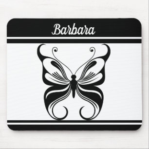 Benutzerdefiniertes monochromes Schmetterlings-Mau Mousepad