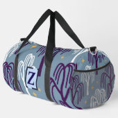 Benutzerdefiniertes Monogram Willow Tree Muster La Duffle Bag (Rechte Ecke)