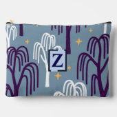 Benutzerdefiniertes Monogram Willow Tree Muster Zubehörtasche (Vorderseite)