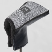 Benutzerdefiniertes Monogramm Abstraktes Muster Golf Headcover (3/4 Vorderseite)