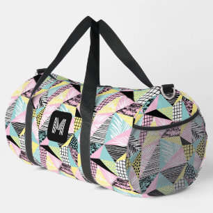 Benutzerdefiniertes Monogramm Abstraktes tropische Duffle Bag