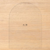 Benutzerdefiniertes Monogramm Acryleinladungen (Vorderseite)