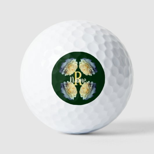 Benutzerdefiniertes Monogramm Anfangsbuchstabe Nam Golfball (Vorderseite)