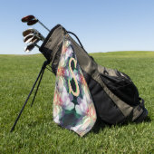 Benutzerdefiniertes Monogramm Anfangsbuchstabe Nam Golfhandtuch (Gras)
