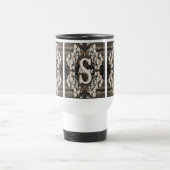 Benutzerdefiniertes Monogramm Anfangsbuchstabe Nam Reisebecher (Mittel)