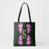 Benutzerdefiniertes Monogramm Anfangsbuchstabe Nam Tasche (Vorderseite)