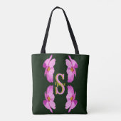 Benutzerdefiniertes Monogramm Anfangsbuchstabe Nam Tasche (Rückseite)