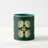 Benutzerdefiniertes Monogramm Anfangsbuchstabe Nam Tasse (Zentrum)