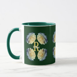 Benutzerdefiniertes Monogramm Anfangsbuchstabe Nam Tasse