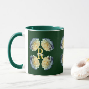 Benutzerdefiniertes Monogramm Anfangsbuchstabe Nam Tasse