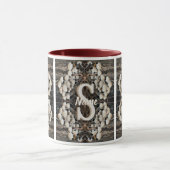Benutzerdefiniertes Monogramm Anfangsbuchstabe Nam Tasse (Zentrum)