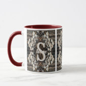 Benutzerdefiniertes Monogramm Anfangsbuchstabe Nam Tasse (Links)