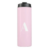 Benutzerdefiniertes Monogramm Anfangsbuchstaben he Thermosbecher (Vorderseite)