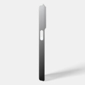 Benutzerdefiniertes Monogramm auf Ombre Schwarz Gr Case-Mate iPhone Hülle (Rückseite / Rechts)