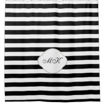 Benutzerdefiniertes Monogramm auf schwarzen Streif