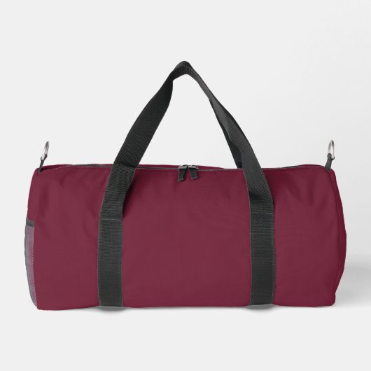 Benutzerdefiniertes Monogramm, Bordeaux überall Duffle Bag (Rückseite)