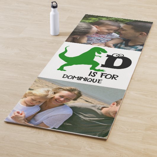 Benutzerdefiniertes Monogramm D für Dinosaurier ni Yogamatte (Beispiel)
