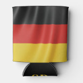 Benutzerdefiniertes Monogramm der deutschen Flagge Dosenkühler (Vorderseite)