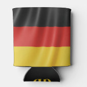 Benutzerdefiniertes Monogramm der deutschen Flagge Dosenkühler (Rückseite)