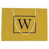 Benutzerdefiniertes Monogramm-Design Große Geschen Geschenktüte (Rückseite)