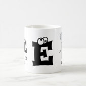Benutzerdefiniertes Monogramm E ist für niedlichen Kaffeetasse (Mittel)