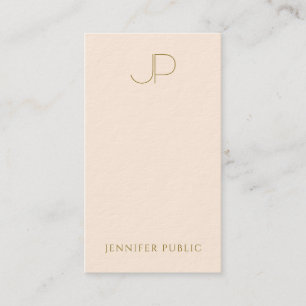 Benutzerdefiniertes Monogramm Elegantes Template L Visitenkarte
