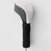 Benutzerdefiniertes Monogramm-Erbstück-Bogen Elega Golf Headcover (angewinkelt)