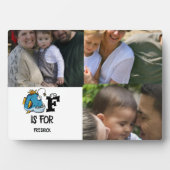 Benutzerdefiniertes Monogramm F ist für die Abbild Fotoplatte (Vorderseite)