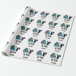 Benutzerdefiniertes Monogramm F ist für die Abbild Geschenkpapier