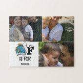 Benutzerdefiniertes Monogramm F ist für die Abbild Puzzle (Horizontal)