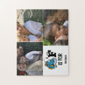 Benutzerdefiniertes Monogramm F ist für die Abbild Puzzle (Vertikal)