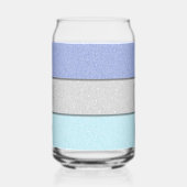 Benutzerdefiniertes Monogramm Faux Glitter Bling Dosenglas (Links)