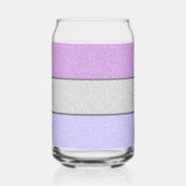Benutzerdefiniertes Monogramm Faux Glitter Bling Dosenglas (Rechts)