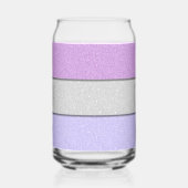 Benutzerdefiniertes Monogramm Faux Glitter Bling Dosenglas (Links)