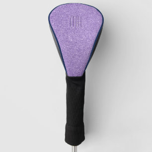 Benutzerdefiniertes Monogramm Faux Glitter Bling Golf Headcover