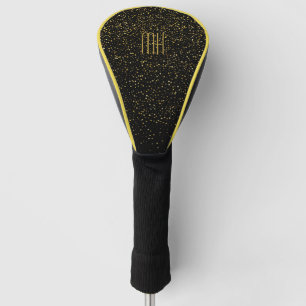 Benutzerdefiniertes Monogramm Faux Glitter Bling Golf Headcover